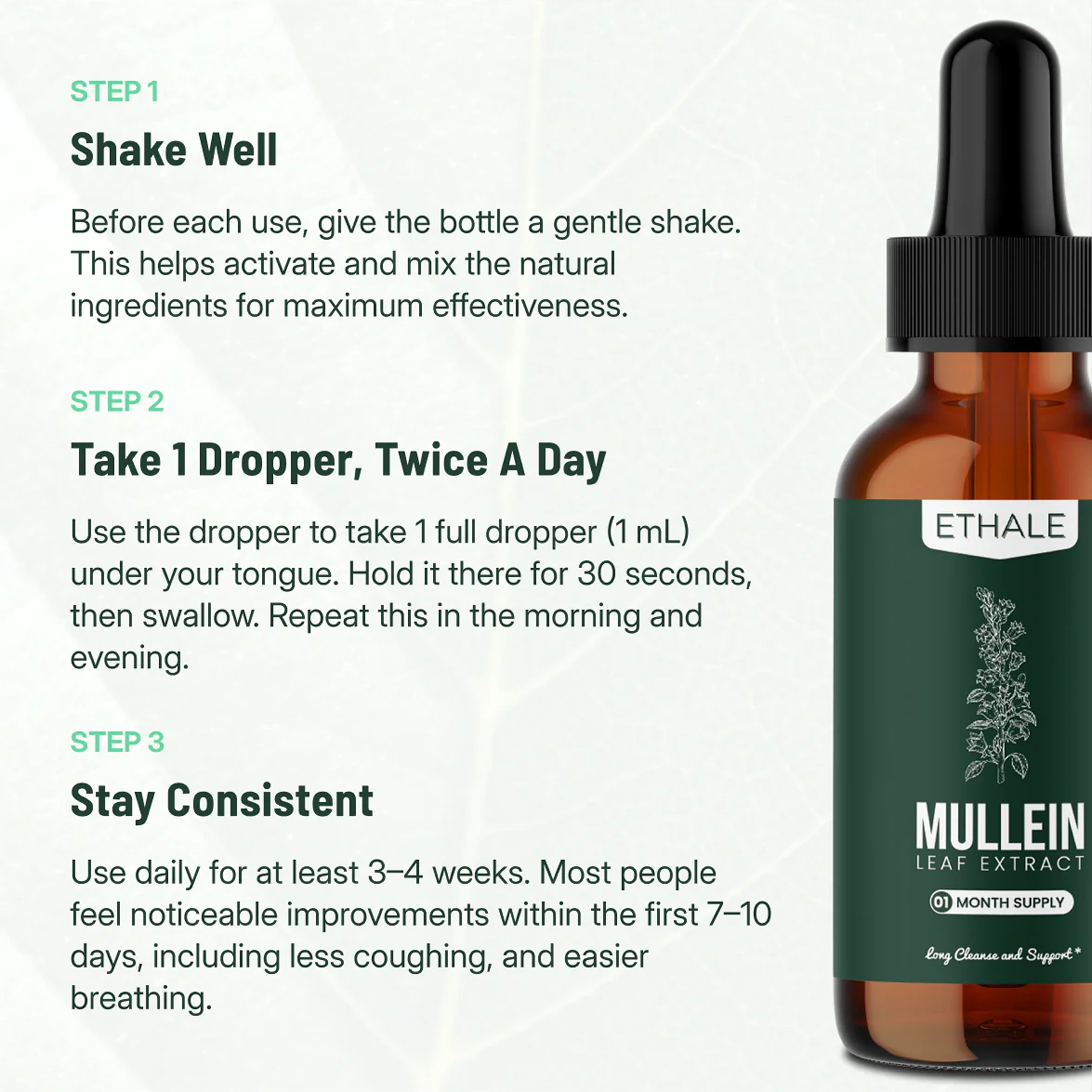 Mullein + Chlorophyll Lung Drops