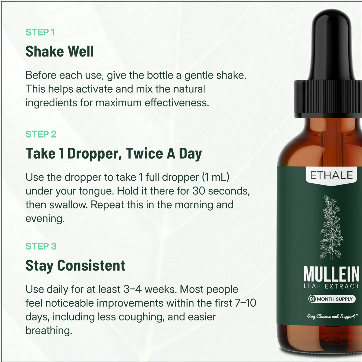 Mullein + Chlorophyll Lung Drops